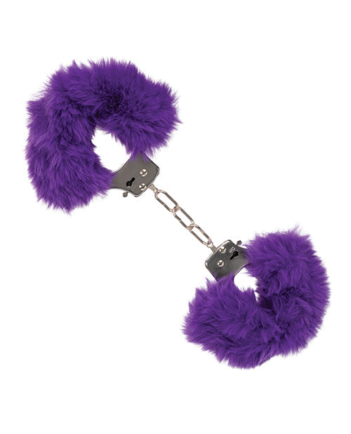 Poignets Ultra Doux en Fausse Fourrure - Violet