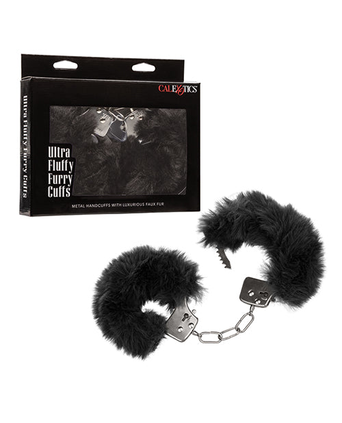 Poignets en fausse fourrure ultra moelleuse - Noir