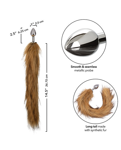 Sonda anal metálica Running Wild Brown Tail