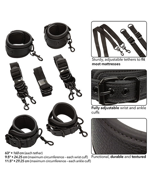Restricciones de cama ajustables Nocturnal Collection - Negro