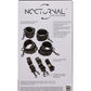 Restricciones de cama ajustables Nocturnal Collection - Negro