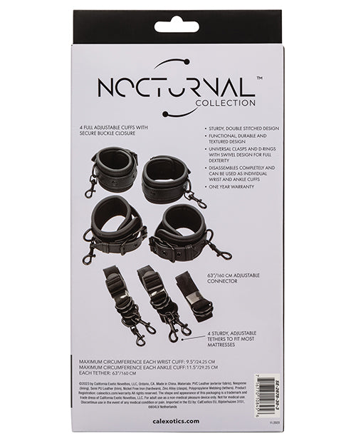 Restricciones de cama ajustables Nocturnal Collection - Negro