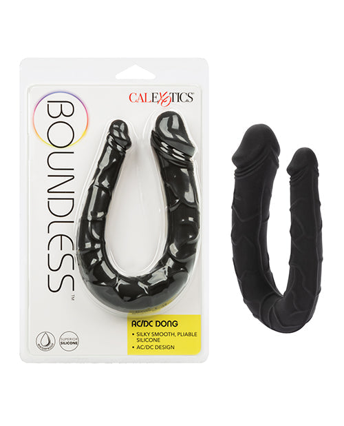 Gode Boundless AC-DC réaliste | Gode double face | Gode noir de 34 cm | Grand gode en silicone