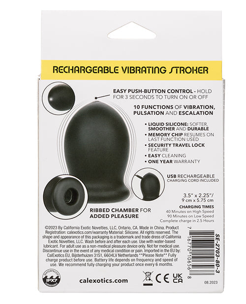 Masturbateur Vibrant Rechargeable Boundless - Noir