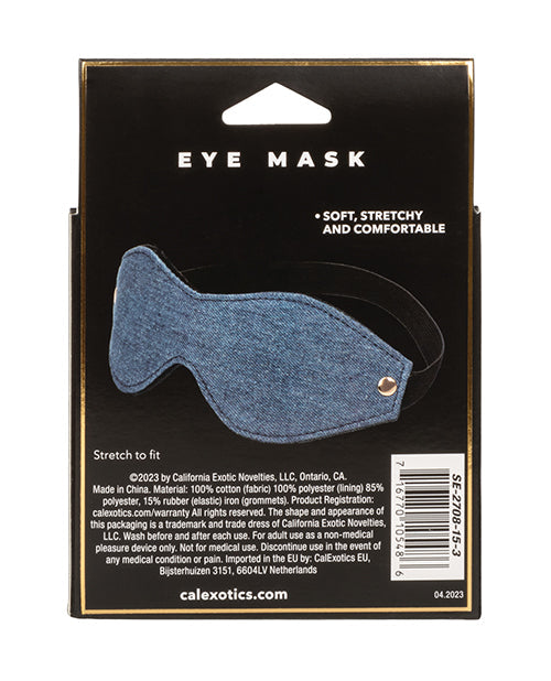 Masque de nuit en jean premium Ride 'Em