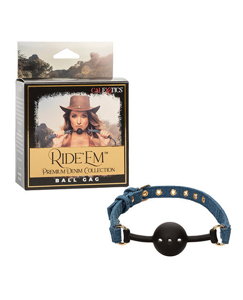 Colección de mezclilla premium Ride 'Em mordaza de bola