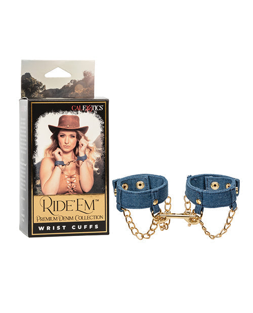 Puños de muñeca de la colección premium de mezclilla Ride 'Em