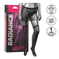 Jupe porte-jarretelles une pièce Radiance avec bas autofixants – Noir Taille unique