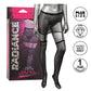 Jupe porte-jarretelles une pièce Radiance avec bas cuissardes - Noir Taille Plus