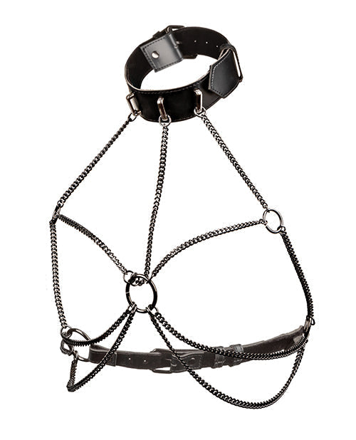 Arnés con cuello de cadenas múltiples talla grande de la colección Euphoria