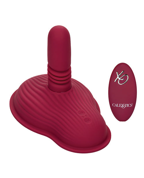 Vibreur télécommandé Dual Rider | Vibreur à poussée et frottement | Meilleur vibreur côtelé rouge 12x pour femmes