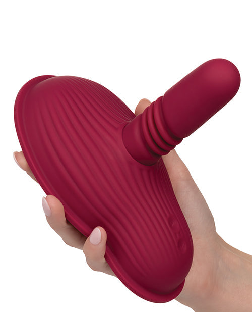 Vibreur télécommandé Dual Rider | Vibreur à poussée et frottement | Meilleur vibreur côtelé rouge 12x pour femmes