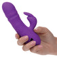 Dildo vibrador California Dreaming Thrusting | Vibrador morado Manhattan Beach Marvel de doble estimulación