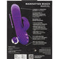 Dildo vibrador California Dreaming Thrusting | Vibrador morado Manhattan Beach Marvel de doble estimulación