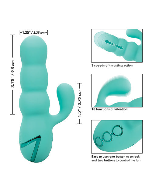 Dildo de empuje California Dreaming | Dildo de silicona Del Mar Diva | El mejor vibrador sumergible 10x para mujeres