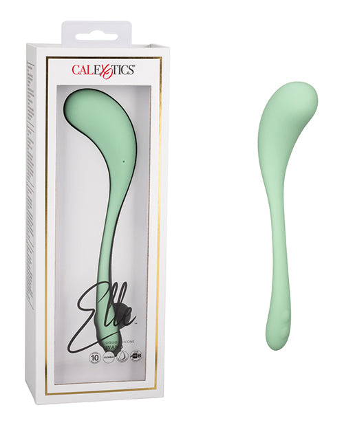 Vibrador de silicona líquida Elle - Verde