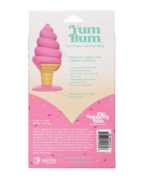 Naughty Bits Yum Bum Godemichet Cône de Crème Glacée - Rose