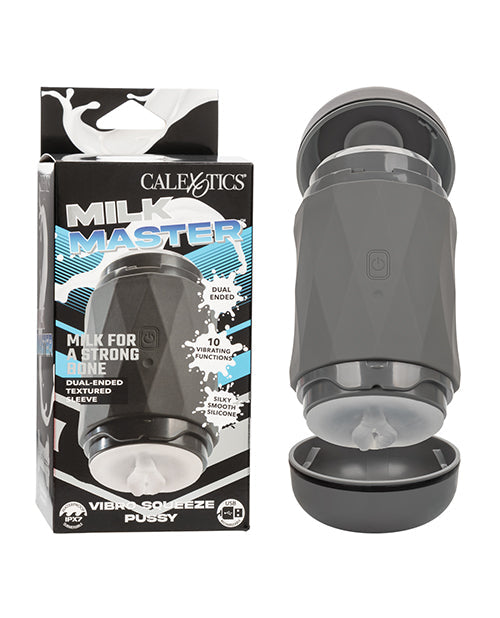 Masturbador de doble extremo con vibración para vagina Milk Master