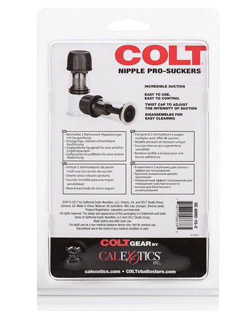COLT Chupetes de pezón profesionales - Negro