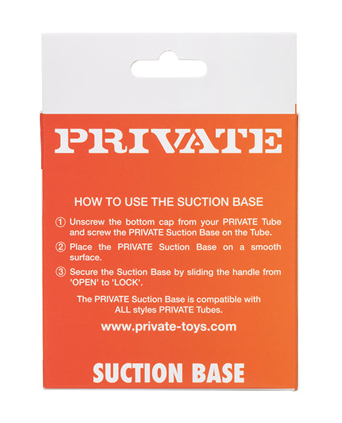 Accesorio de base de succión privada - Negro
