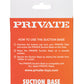 Accesorio de base de succión privada - Negro