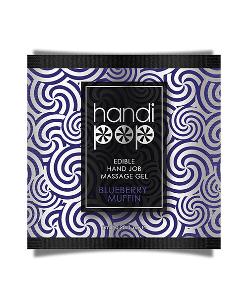 Gel de masaje Handipop Hand Job Paquete de un solo uso - 6 ml Magdalenas de arándanos