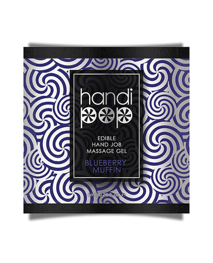 Gel de masaje Handipop Hand Job Paquete de un solo uso - 6 ml Magdalenas de arándanos
