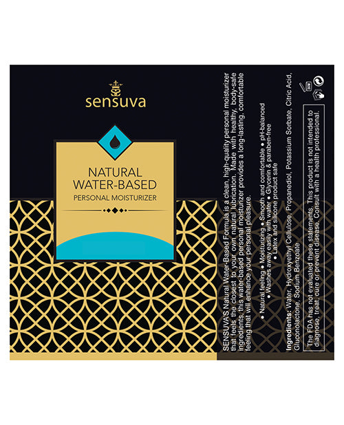 Sensuva Humectante Personal Natural a Base de Agua - 1.93 oz Sin Fragancia