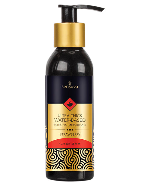Sensuva Ultra Thick Lubricante Personal a Base de Agua - 4.23 oz Fresa