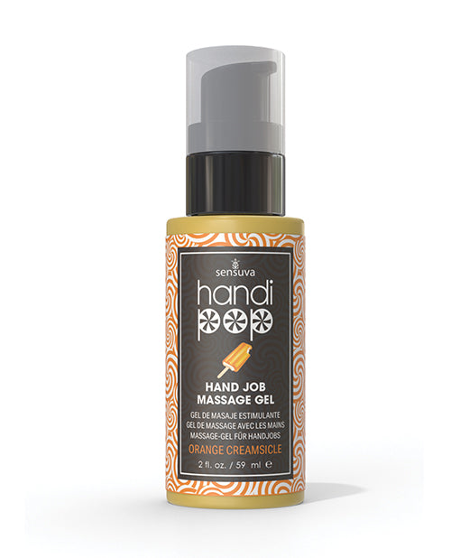 Gel de Masaje Handipop Hand Job - Frasco de 2 oz Crema Naranja