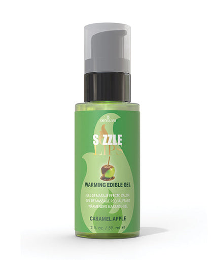 Sizzle Lips Gel Calentador - Manzana acaramelada de 2 oz
