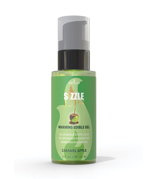 Sizzle Lips Gel Calentador - Manzana acaramelada de 2 oz