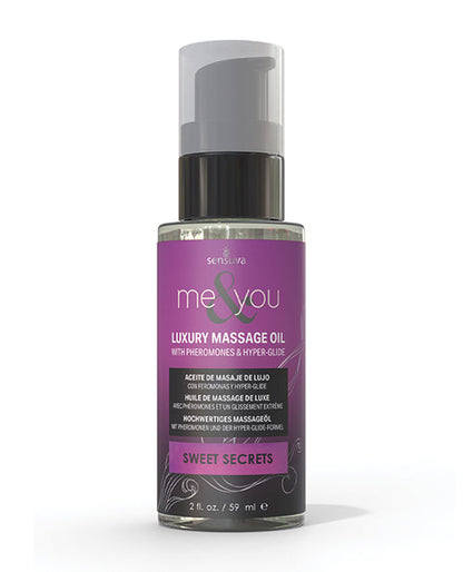 Sensuva Me & You Aceite para Masajes - 2 oz Secretos Dulces