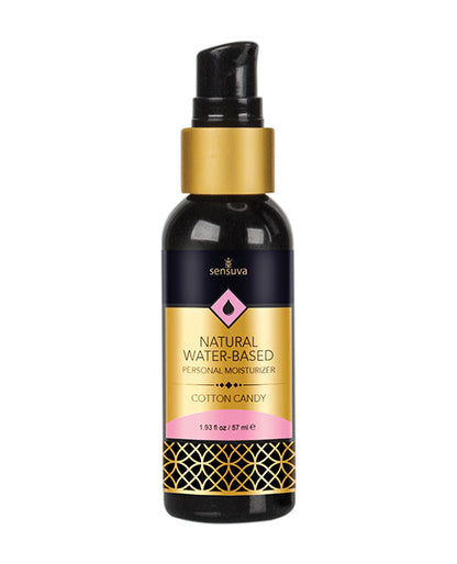 Sensuva Hidratante personal a base de agua natural - 1.93 oz Algodón de azúcar