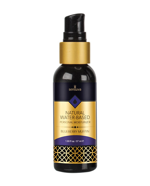Humectante personal natural a base de agua Sensuva - 1.93 oz Blueberry Muffin