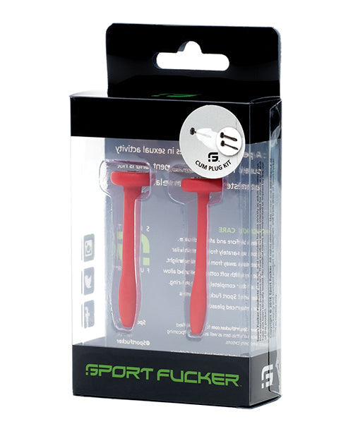 Kit de tapón anal deportivo Fucker - Rojo