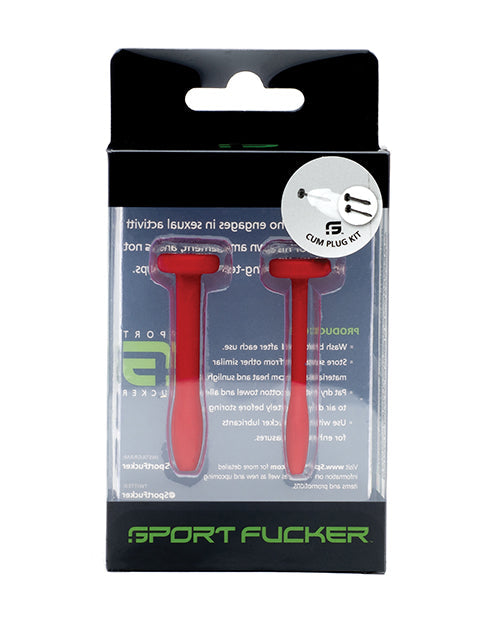 Kit de tapón anal deportivo Fucker - Rojo