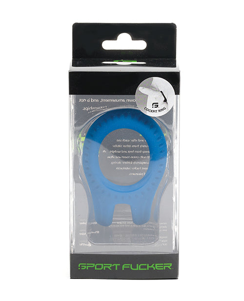 Anneau pénien Cockring Sport Fucker CockPit - Bleu