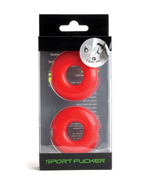 Anillos Sport Fucker Stacker - Rojo