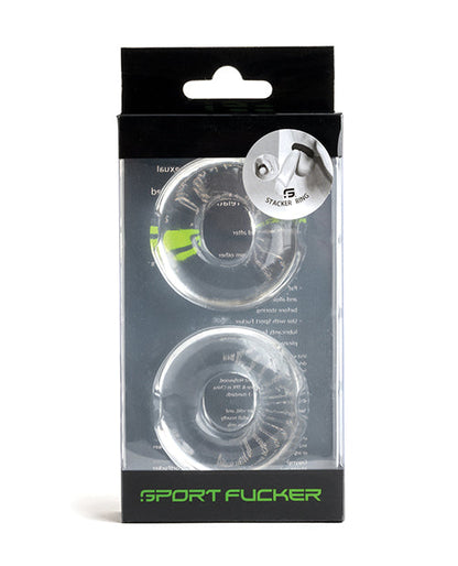 Bagues empilables Sport Fucker - Transparent