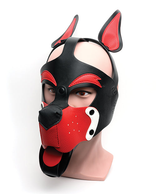 665 Capucha Perrito Juguetón - T/U Negro/Blanco/Rojo