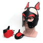 665 Capucha Perrito Juguetón - T/U Negro/Blanco/Rojo