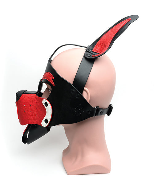 665 Capucha Perrito Juguetón - T/U Negro/Blanco/Rojo