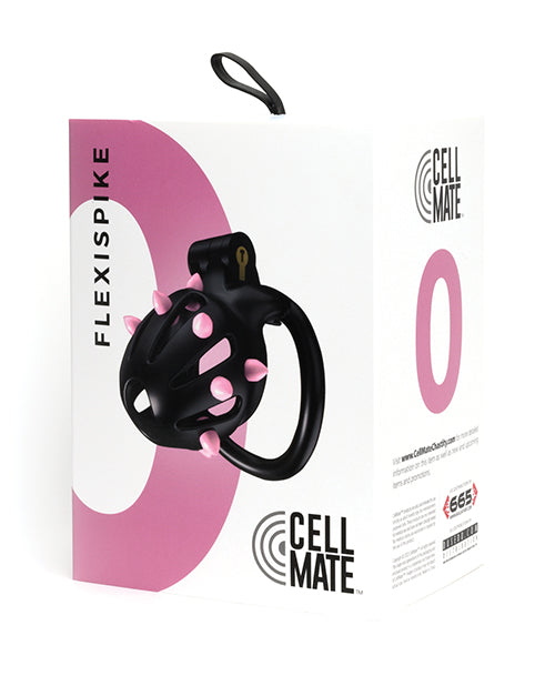 Cage de chasteté Sport Fucker Cellmate FlexiSpike - Taille 0 Noir/Rose