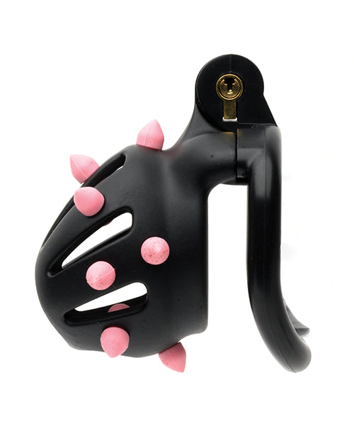 Cage de chasteté Sport Fucker Cellmate FlexiSpike - Taille 0 Noir/Rose