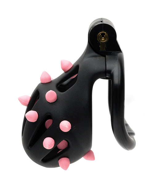 Cage de chasteté Sport Fucker Cellmate FlexiSpike – Taille 1 Noir/Rose