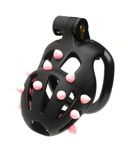 Cage de chasteté Sport Fucker Cellmate FlexiSpike – Taille 1 Noir/Rose