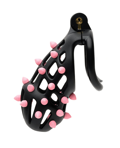 Ceinture de chasteté Sport Fucker Cellmate FlexiSpike – Taille 3 Noir/Rose