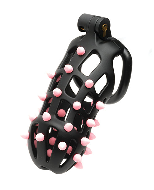 Ceinture de chasteté Sport Fucker Cellmate FlexiSpike – Taille 4 Noir/Rose