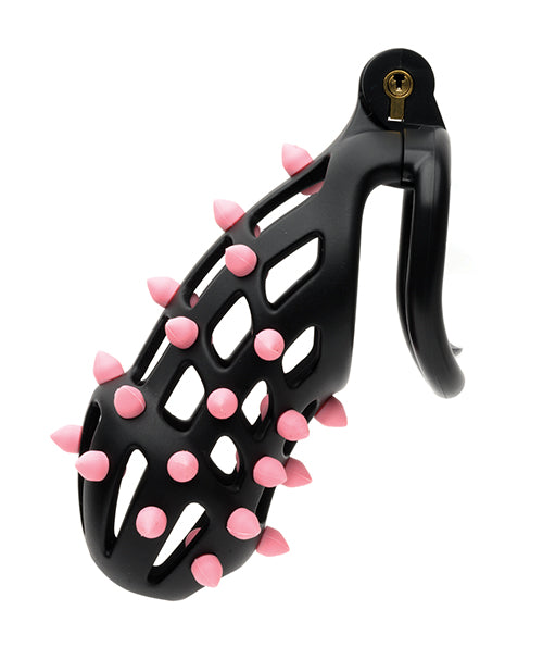 Ceinture de chasteté Sport Fucker Cellmate FlexiSpike – Taille 4 Noir/Rose
